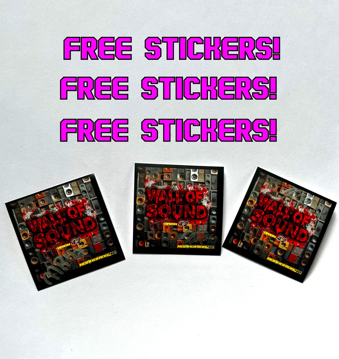 FREE STICKERS! - Free Wall Of Sound Stickers!