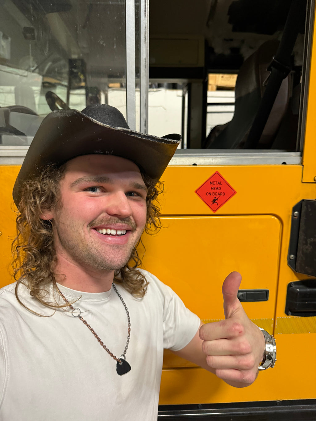 FREE METAL HEAD ONBOARD STICKER