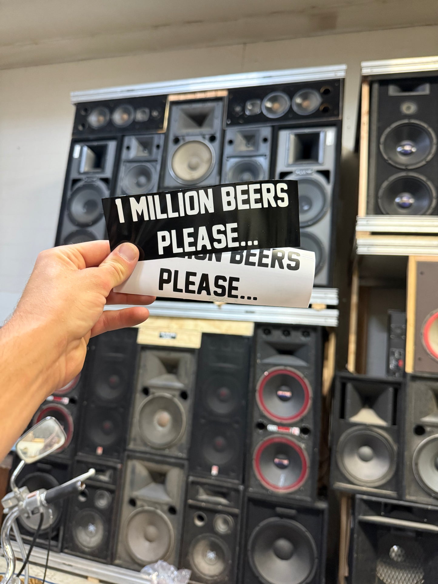 ONE MILLION BEERS FREE STICKERS!