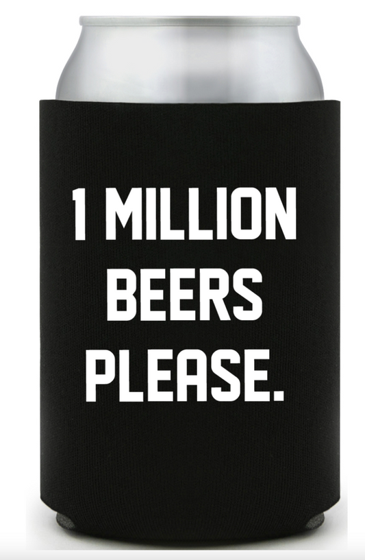 FREE BEER! THE ONE MILLION BEERS FREE KOOZIE!